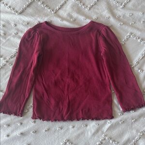 Garanimals Maroon Long Sleeve Tee for Kids